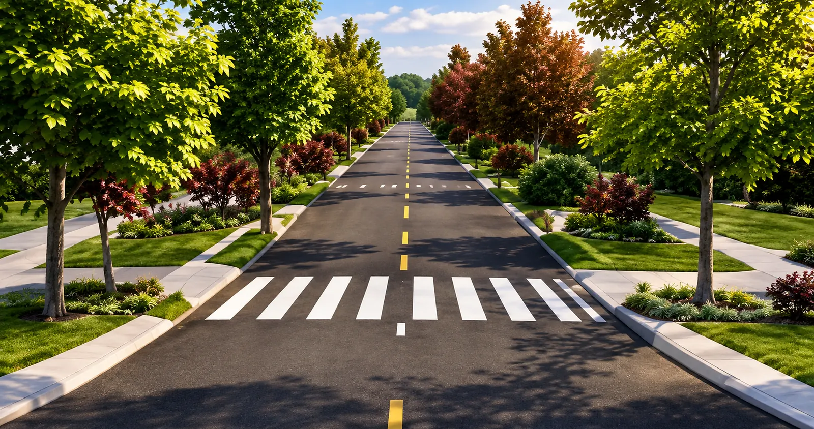 Vía interna arborizada